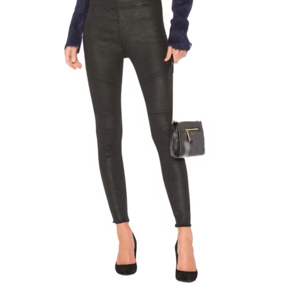 DL1961 Haven High Rise Skinny Leg Legging Jeans Asphalt Black Women's Size 28